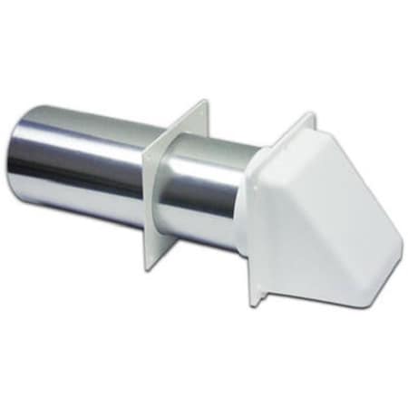 Dendesigns 222WS 3 in. White Dryer Hood Vent DE135764